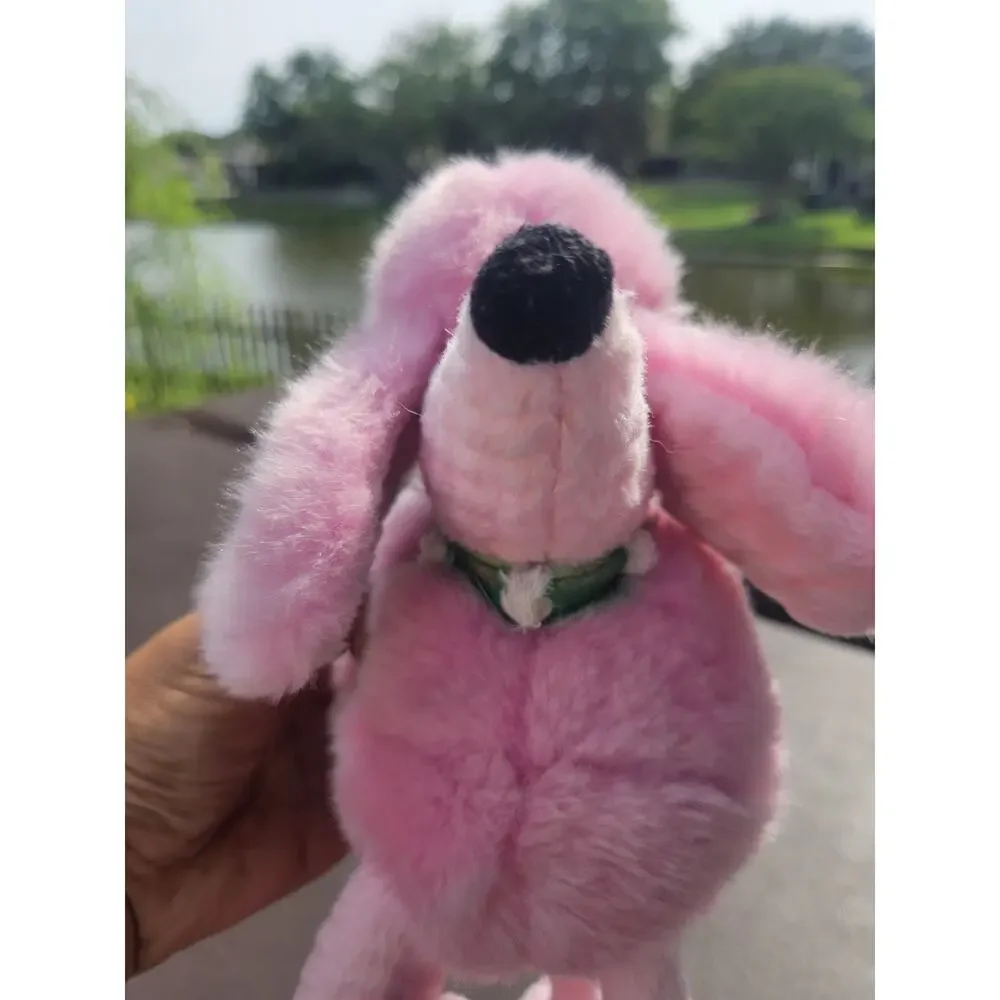 Manhattan Toy Gigi Pink Poodle Plush Dog Floppy Figure w/Red Nails